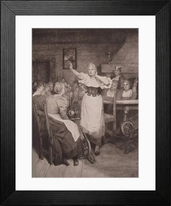 Framed Print : Opera Der fliegende Hollander (The Flying Dutchman) by Richard Wagner, II Act, 1894