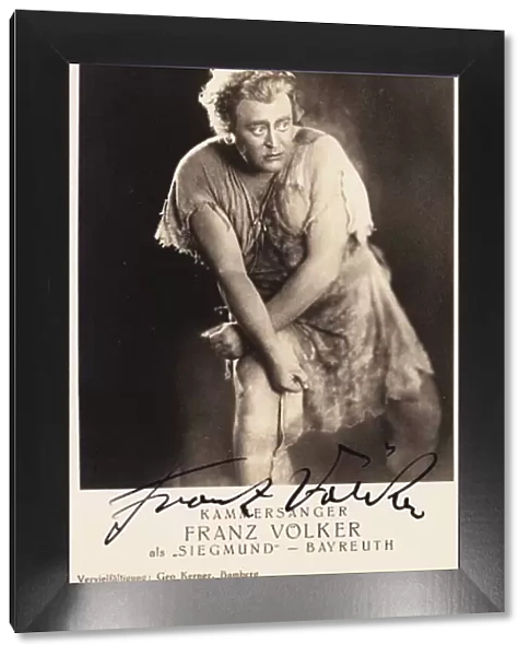 Franz Volker as Siegmund in opera Die Walkure by Richard Wagner, Bayreuth, 1933