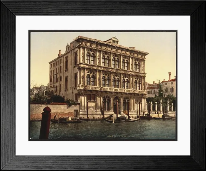 Framed Print : Palazzo Vendramin Calergi in Venice, 1880s Framed Print : Palazzo Vendramin Calergi in Venice, 1880s
