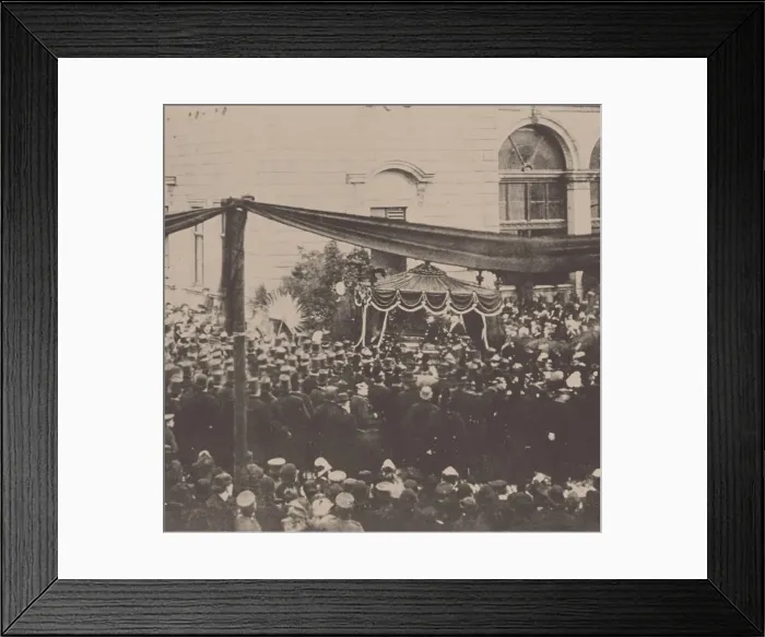 Framed Print : Richard Wagners funeral procession in Bayreuth, 1883, 1883 Framed Print : Richard Wagners funeral procession in Bayreuth, 1883, 1883