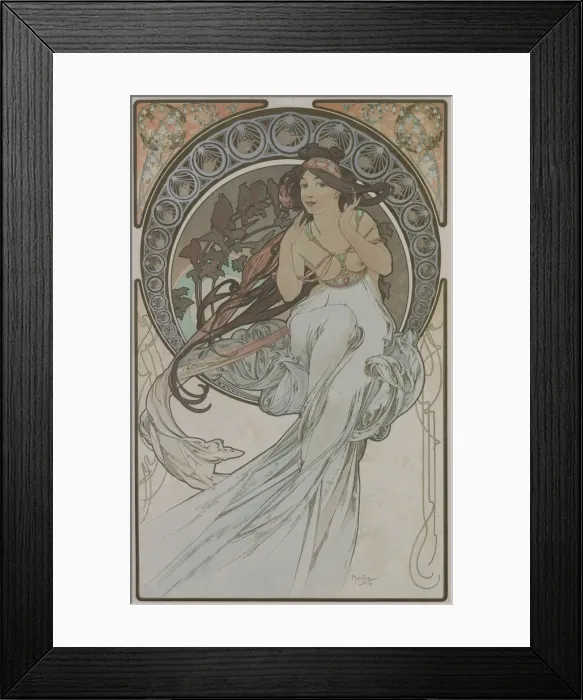 Framed Print : La Musica (From the series The Arts), 1898 Framed Print : La Musica (From the series The Arts), 1898