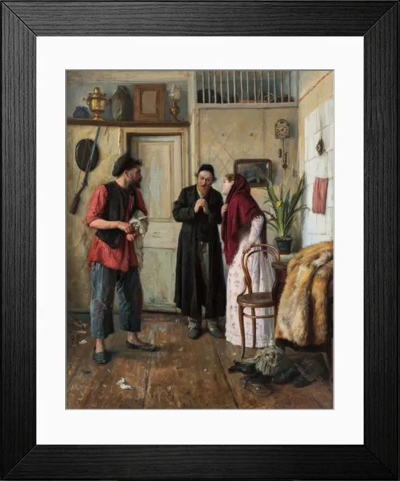Framed Print : The Pawnbroker, 1896 Framed Print : The Pawnbroker, 1896