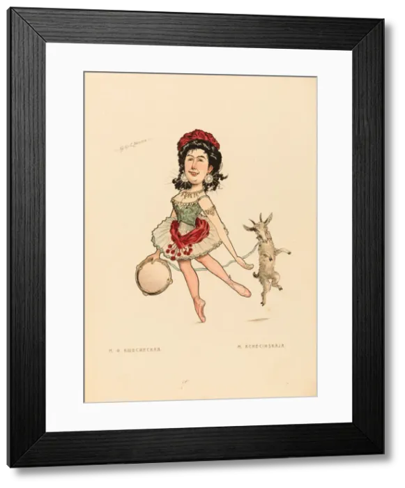 Framed Print : Mathilde Kschessinska, 1902-1905 Framed Print : Mathilde Kschessinska, 1902-1905