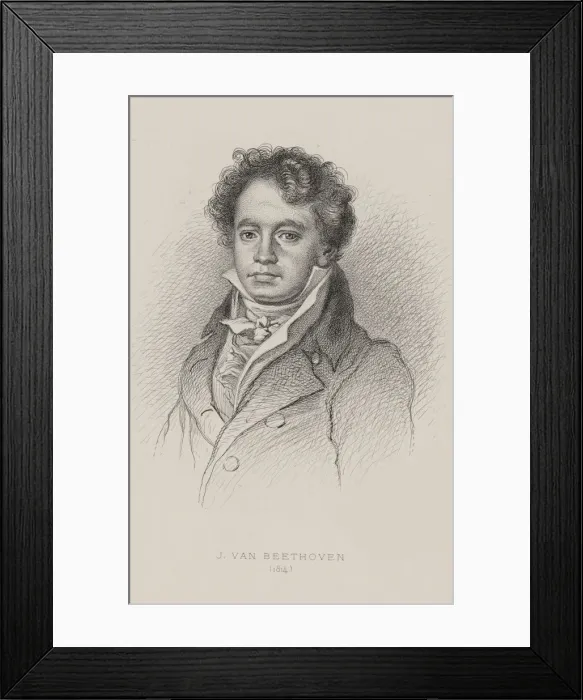 Framed Print : Portrait of Ludwig van Beethoven (1770-1827), ca 1820 Framed Print : Portrait of Ludwig van Beethoven (1770-1827), ca 1820