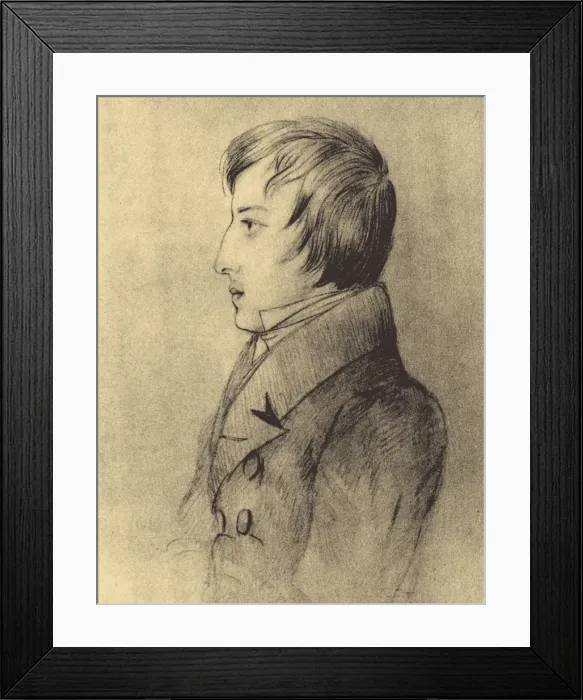 Framed Print : Portrait of Frederic Chopin (1810-1849), 1829 Framed Print : Portrait of Frederic Chopin (1810-1849), 1829