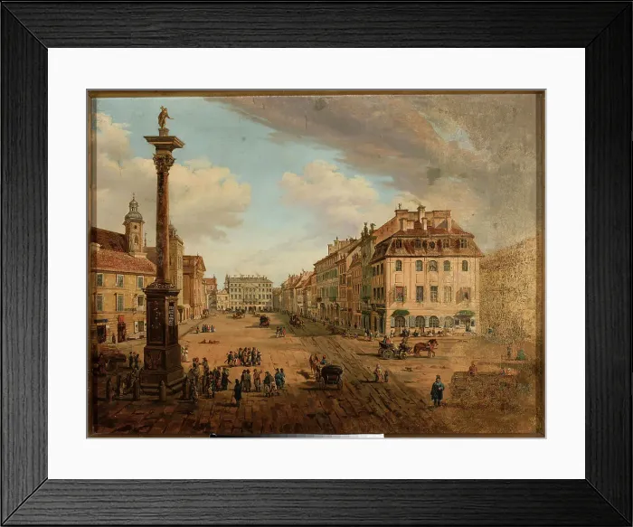 Framed Print : View of Krakowskie Przedmiescie from Castle Square in Warsaw, c. 1838 Framed Print : View of Krakowskie Przedmiescie from Castle Square in Warsaw, c. 1838