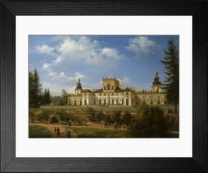 Framed Print : View of the Wilanow Palace, 1834 Framed Print : View of the Wilanow Palace, 1834