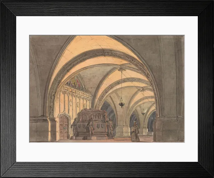 Framed Print : Set design for the Opera Ernani by Giuseppe Verdi, 1863 Framed Print : Set design for the Opera Ernani by Giuseppe Verdi, 1863