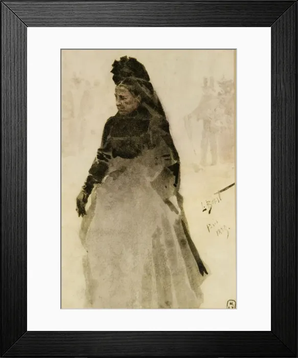 Framed Print : Old Parisian woman, 1893 Framed Print : Old Parisian woman, 1893