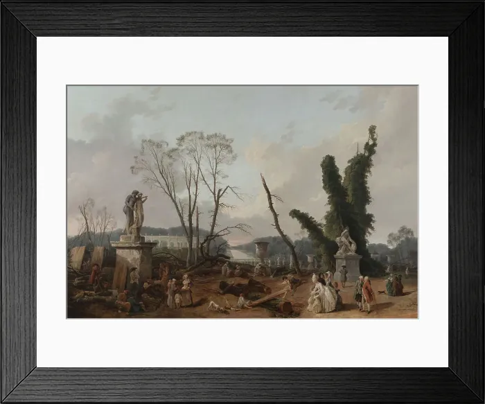 Framed Print : View of the Tapis Vert at Versailles, 1777 Framed Print : View of the Tapis Vert at Versailles, 1777