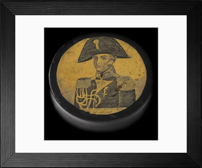 Framed Print : Snuff box with Portrait of Alexander Ivanovich Kazarsky (1797-1833), First quarter of 19th cen Framed Print : Snuff box with Portrait of Alexander Ivanovich Kazarsky (1797-1833), First quarter of 19th cen