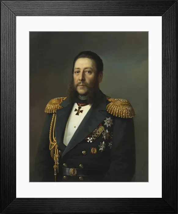 Framed Print : Portrait of Admiral Nikolay Karlovich Krabbe (1814-1876), 1874 Framed Print : Portrait of Admiral Nikolay Karlovich Krabbe (1814-1876), 1874