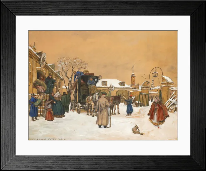 Framed Print : Before departure, 1920 Framed Print : Before departure, 1920