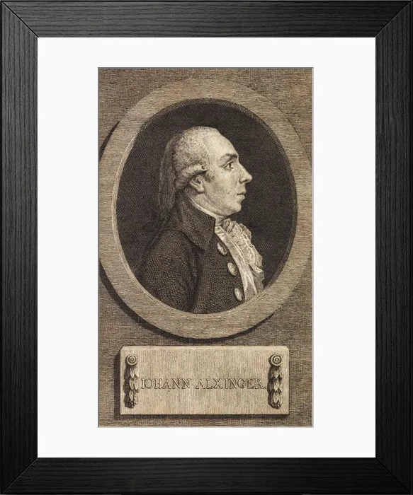 Framed Print : Portrait of Johann Baptist Edler von Alxinger (1755-1797), 1780 Framed Print : Portrait of Johann Baptist Edler von Alxinger (1755-1797), 1780