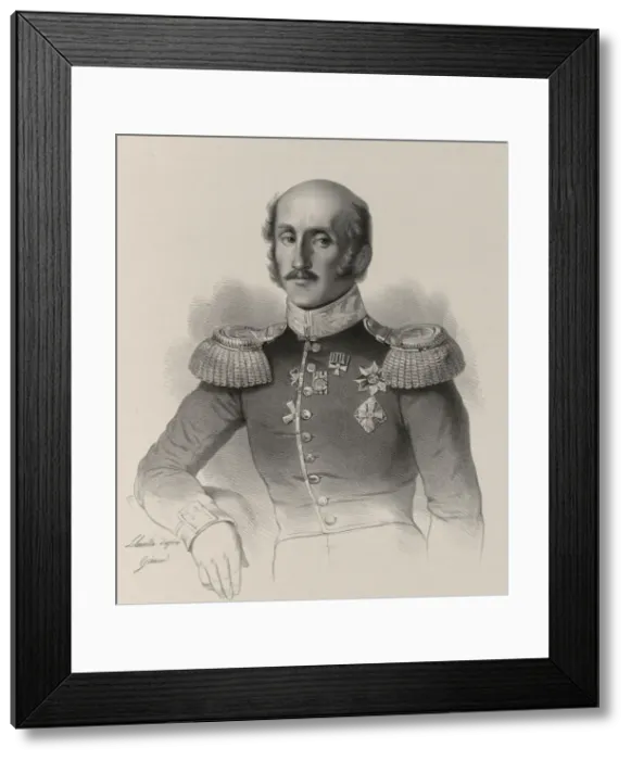 Framed Print : Portrait of Count Fyodor Petrovich Litke (1797-1882), 1830-1840s Framed Print : Portrait of Count Fyodor Petrovich Litke (1797-1882), 1830-1840s