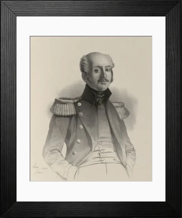 Framed Print : Portrait of Admiral Ferdinand Baron von Wrangel (1796-1870), 1830-1840s Framed Print : Portrait of Admiral Ferdinand Baron von Wrangel (1796-1870), 1830-1840s