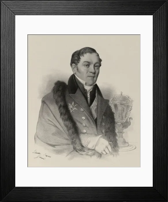 Framed Print : Portrait of Johann Gotthelf Fischer von Waldheim (1771-1853), 1830-1840s Framed Print : Portrait of Johann Gotthelf Fischer von Waldheim (1771-1853), 1830-1840s