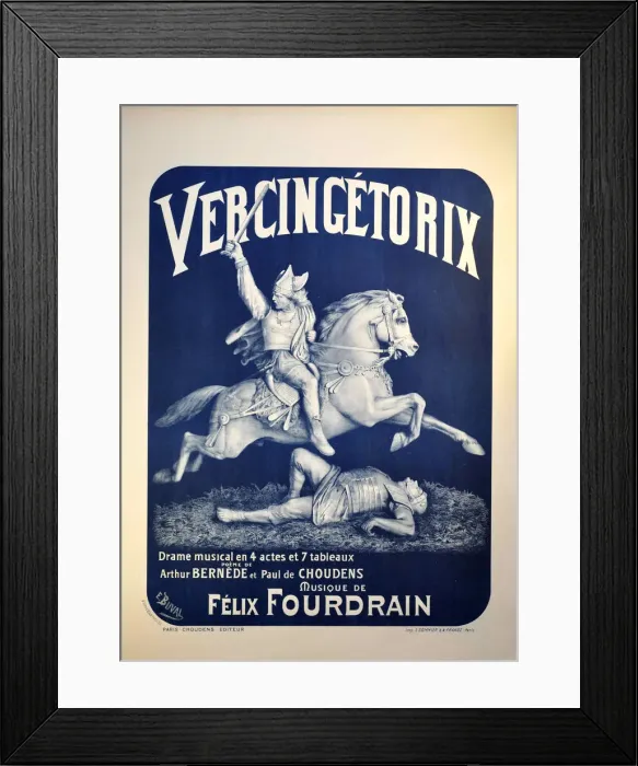 Framed Print : Poster for the Opera Vercingetorix by Felix Fourdrain, 1912 Framed Print : Poster for the Opera Vercingetorix by Felix Fourdrain, 1912