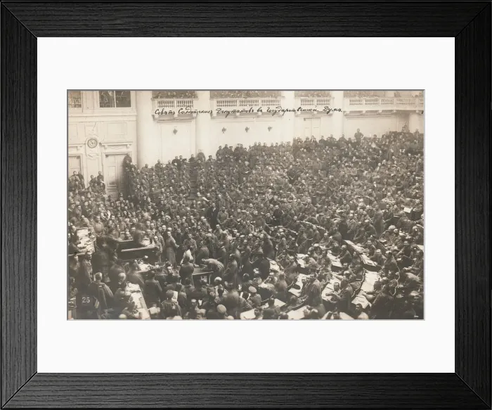 Framed Print : The Petrograd Soviet of Soldiers Deputies at the State Duma, 1917 Framed Print : The Petrograd Soviet of Soldiers Deputies at the State Duma, 1917