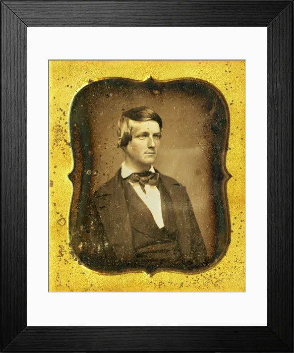 Framed Print : Portrait of Henry David Thoreau (1817-1862), 1847 Framed Print : Portrait of Henry David Thoreau (1817-1862), 1847