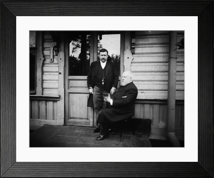 Framed Print : Alexander Glazunov (1865-1936) and Mily Balakirev (1837-1910) Framed Print : Alexander Glazunov (1865-1936) and Mily Balakirev (1837-1910)