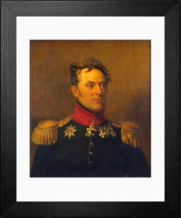 Framed Print : Portrait of General Yermolay Fyodorovich Kern (1765-1841), before 1825 Framed Print : Portrait of General Yermolay Fyodorovich Kern (1765-1841), before 1825