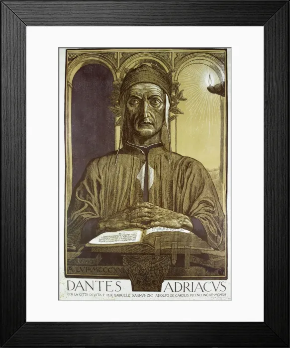Framed Print : Dante Adriacus, 1920 Framed Print : Dante Adriacus, 1920