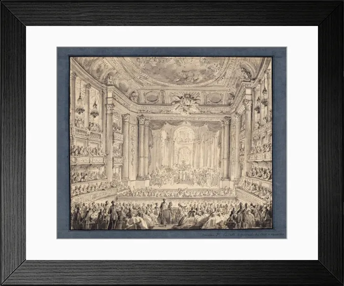 Framed Print : Representation of Athalie by Racine in the Opera Royal de Versailles on the evening of 23 May 1770 Framed Print : Representation of Athalie by Racine in the Opera Royal de Versailles on the evening of 23 May 1770