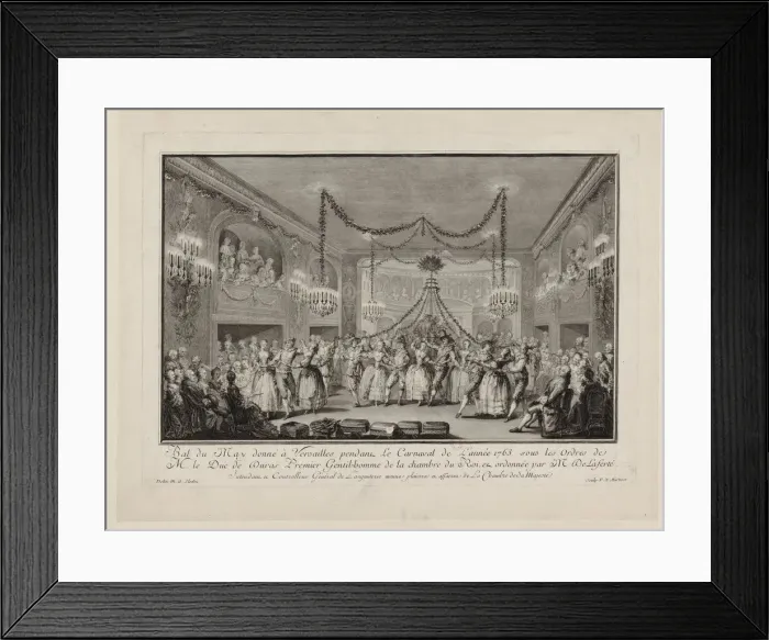 Framed Print : May Ball given at Versailles during the Carnival of 1763, c. 1763 Framed Print : May Ball given at Versailles during the Carnival of 1763, c. 1763