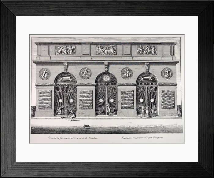 Framed Print : View of the exterior facade of the Thetys Grotto of Versailles, 1672 Framed Print : View of the exterior facade of the Thetys Grotto of Versailles, 1672