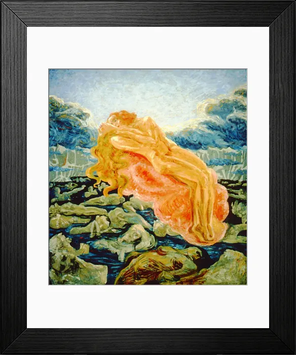 Framed Print : The dream. Paolo and Francesca, 1908-1909 Framed Print : The dream. Paolo and Francesca, 1908-1909