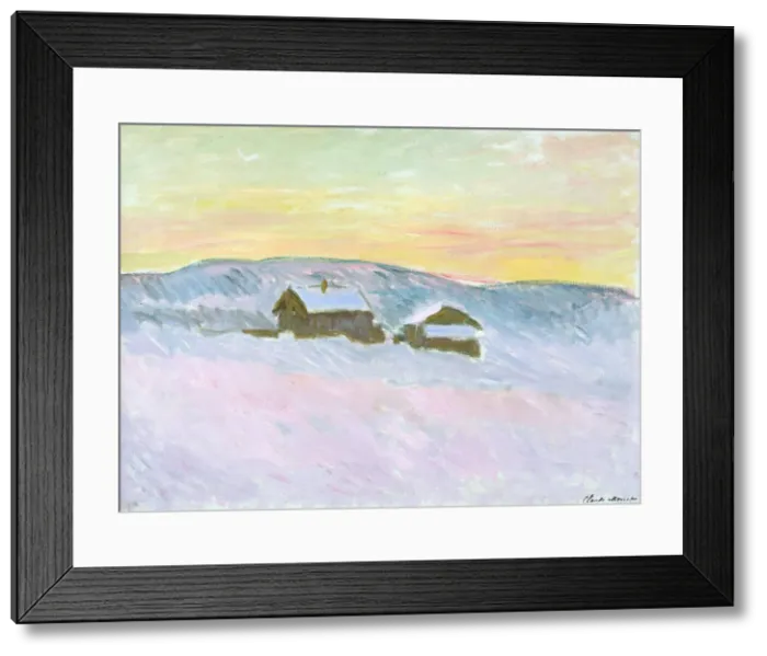 Framed Print : Norwegian Landscape. Blue Houses (Paysage de Norvege. Les maisons bleues), 1895 Framed Print : Norwegian Landscape. Blue Houses (Paysage de Norvege. Les maisons bleues), 1895