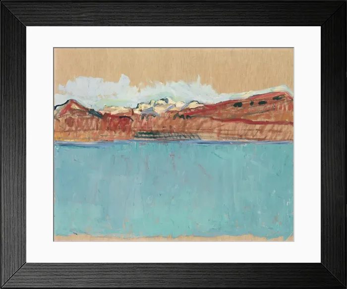 Framed Print : Lake Geneva with Mont Blanc in the Afternoon, 1918 Framed Print : Lake Geneva with Mont Blanc in the Afternoon, 1918