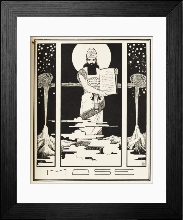 Framed Print : Moses. From The Books of the Bible, 1908