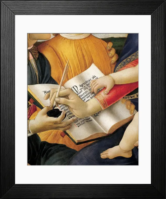 Framed Print : Madonna of the Magnificat (Detail), 1483 Framed Print : Madonna of the Magnificat (Detail), 1483