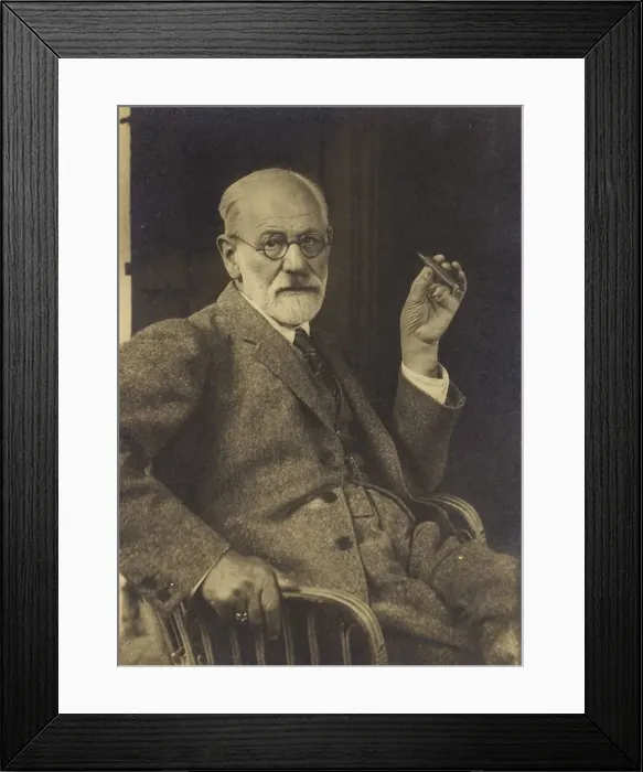 Framed Print : Sigmund Freud, ca 1921 Framed Print : Sigmund Freud, ca 1921