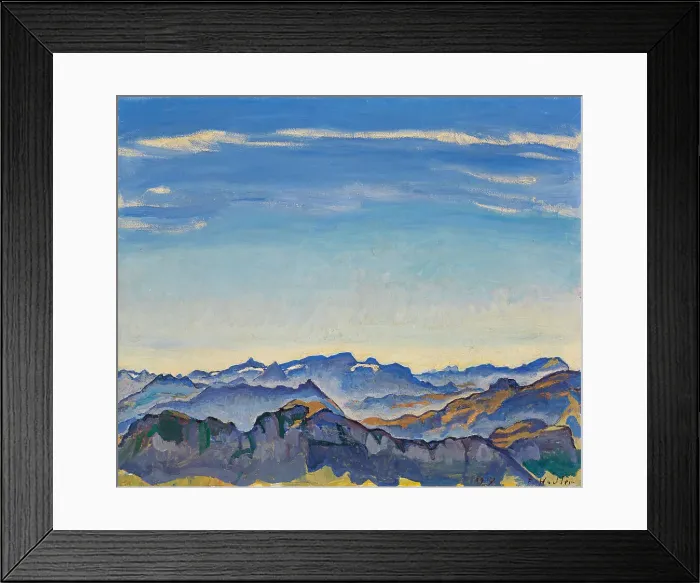 Framed Print : Vaud Alps seen from the Rochers de Naye, 1917 Framed Print : Vaud Alps seen from the Rochers de Naye, 1917