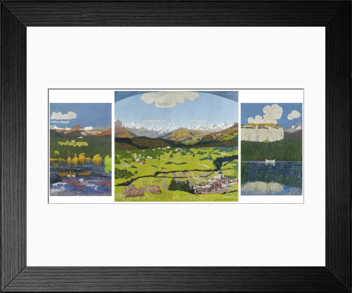 Framed Print : Panorama of Flims, 1904 Framed Print : Panorama of Flims, 1904
