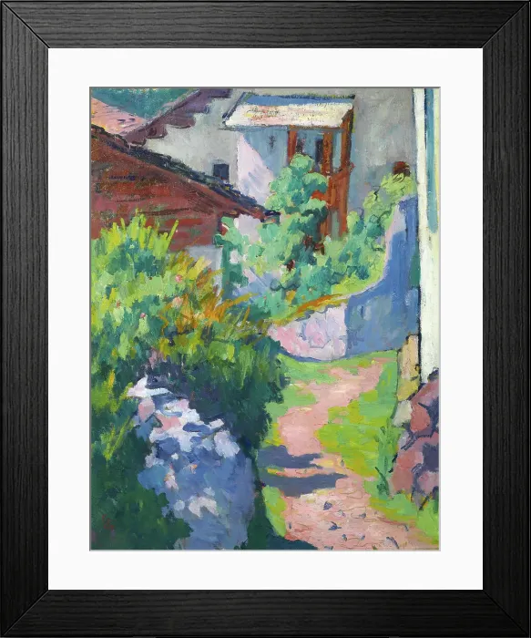 Framed Print : House and way in Capolago, 1921 Framed Print : House and way in Capolago, 1921