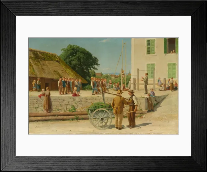 Framed Print : The Gymnastics Lesson, 1879