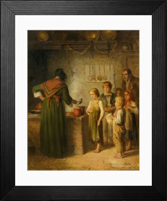 Framed Print : Soup for the Poor, 1859 Framed Print : Soup for the Poor, 1859
