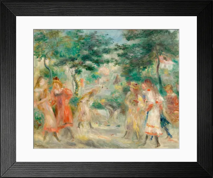 Framed Print : The Croquet Party (Girls in the Garden of Montmartre), c. 1895 Framed Print : The Croquet Party (Girls in the Garden of Montmartre), c. 1895
