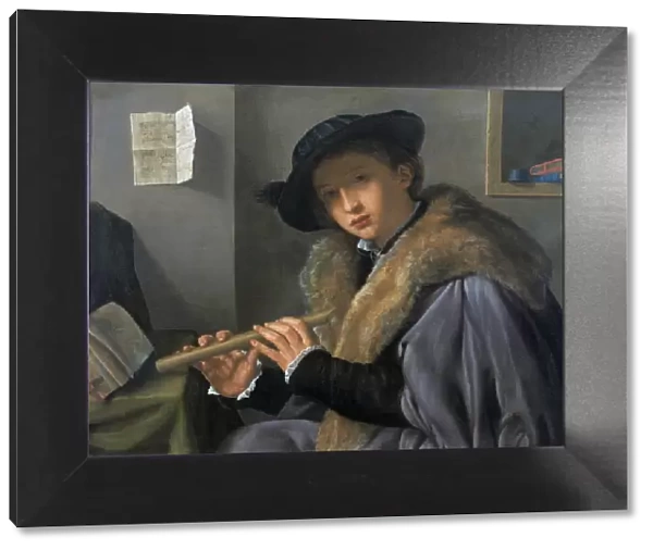 Portrait of a man with flute, c. 1525