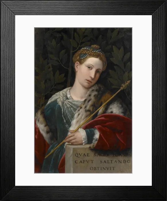 Framed Print : Portrait of a Lady as Salome, ca 1537 Framed Print : Portrait of a Lady as Salome, ca 1537