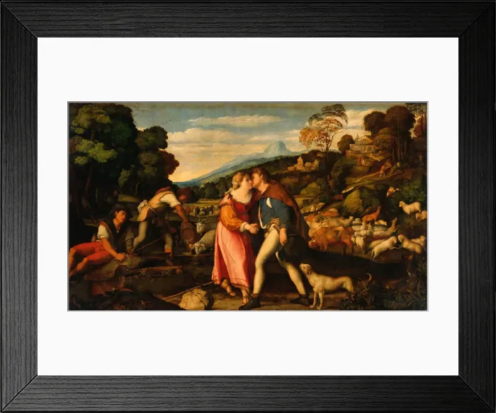 Framed Print : Rachel and Jacob, c. 1525 Framed Print : Rachel and Jacob, c. 1525