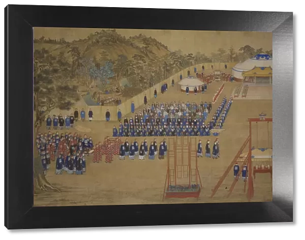 A banquet given by the Qianlong Emperor at the Chengde Mountain Resort in 1754, 1755