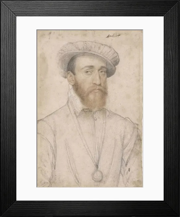 Framed Print : Francois de Coligny d Andelot, ca 1555 Framed Print : Francois de Coligny d Andelot, ca 1555