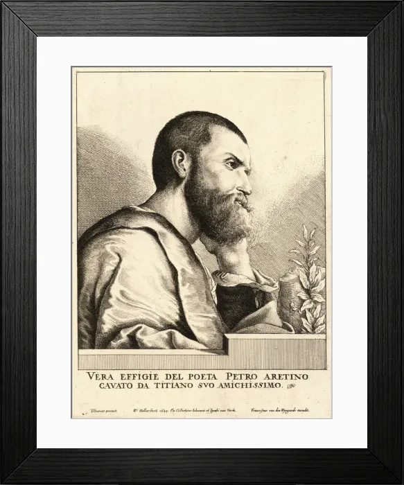 Framed Print : Pietro Aretino Framed Print : Pietro Aretino