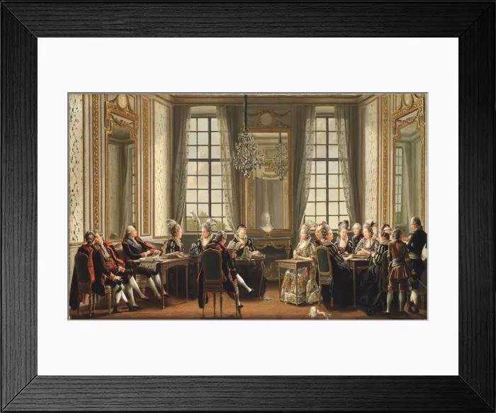 Framed Print : Conversation at Drottningholms Palace, 1779 Framed Print : Conversation at Drottningholms Palace, 1779