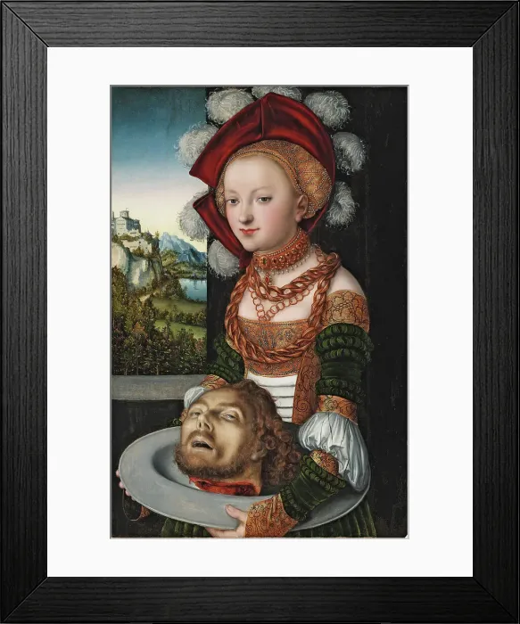 Framed Print : Salome with the Head of Saint John the Baptist, c. 1527-1530 Framed Print : Salome with the Head of Saint John the Baptist, c. 1527-1530